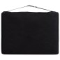 Massageliege Klappbar 2-Zonen mit Holzgestell Schwarz und Beige Massageliege Klappbar 2-Zonen mit Holzgestell Schwarz und Beige