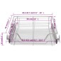 vidaXL Einbauschublade Korbauszug 2 Stk. Silbern 500 mm vidaXL Einbauschublade Korbauszug 2 Stk. Silbern 500 mm