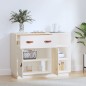 vidaXL Sideboard Weiß 98,5x40x75 cm Massivholz Kiefer vidaXL Sideboard Weiß 98,5x40x75 cm Massivholz Kiefer