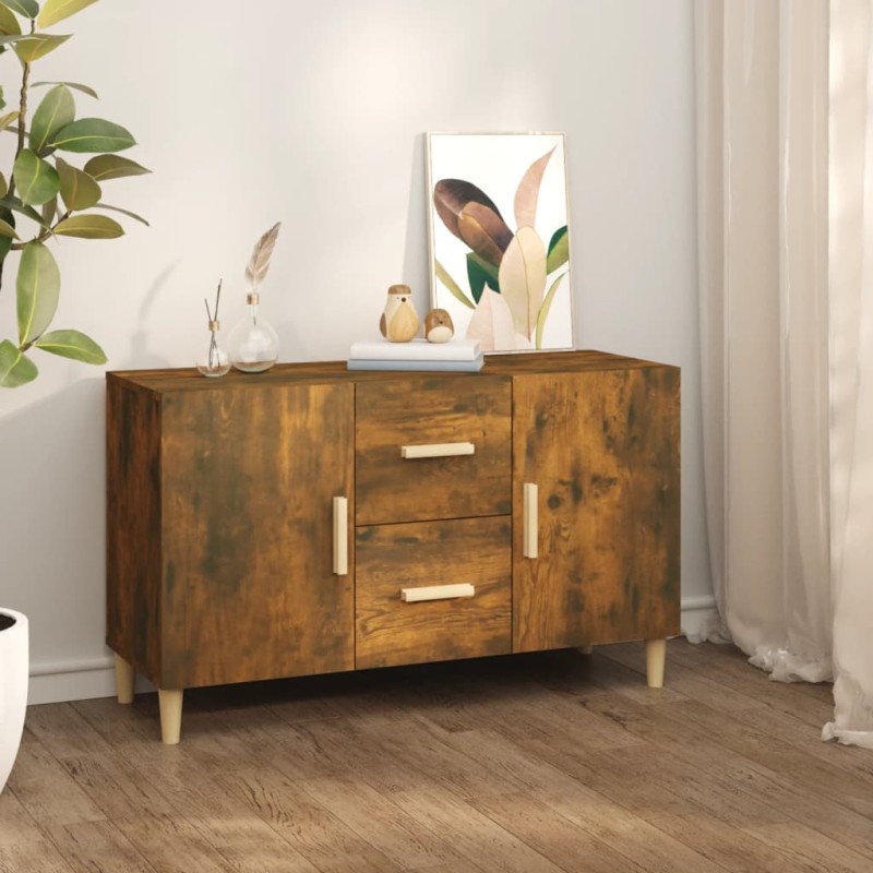 vidaXL Sideboard Räuchereiche 100x36x60 cm Holzwerkstoff vidaXL Sideboard Räuchereiche 100x36x60 cm Holzwerkstoff