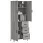 Highboard Grau Sonoma 69,5x34x180 cm Holzwerkstoff Highboard Grau Sonoma 69,5x34x180 cm Holzwerkstoff