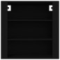 vidaXL Wandschrank Schwarz 80x33x80 cm Holzwerkstoff vidaXL Wandschrank Schwarz 80x33x80 cm Holzwerkstoff