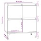 vidaXL Sideboard Braun Eichen-Optik 60x35x70 cm Holzwerkstoff vidaXL Sideboard Braun Eichen-Optik 60x35x70 cm Holzwerkstoff