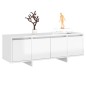 vidaXL TV-Schrank Hochglanz-Weiß 120x30x40,5 cm Holzwerkstoff vidaXL TV-Schrank Hochglanz-Weiß 120x30x40,5 cm Holzwerkstoff