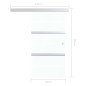 vidaXL Schiebetür ESG-Glas und Aluminium 90x205 cm Silbern vidaXL Schiebetür ESG-Glas und Aluminium 90x205 cm Silbern