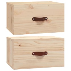 vidaXL Wand-Nachttische 2 Stk. 40x29,5x22 cm