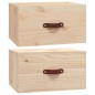 vidaXL Wand-Nachttische 2 Stk. 40x29,5x22 cm