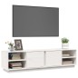 vidaXL TV-Schrank Weiß 156x40x40 cm Massivholz Kiefer vidaXL TV-Schrank Weiß 156x40x40 cm Massivholz Kiefer