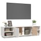 vidaXL TV-Schrank Weiß 156x40x40 cm Massivholz Kiefer vidaXL TV-Schrank Weiß 156x40x40 cm Massivholz Kiefer
