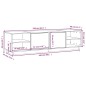 vidaXL TV-Schrank Weiß 156x40x40 cm Massivholz Kiefer vidaXL TV-Schrank Weiß 156x40x40 cm Massivholz Kiefer