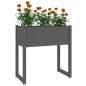 vidaXL Pflanzkübel Grau 78x40x81 cm Massivholz Kiefer vidaXL Pflanzkübel Grau 78x40x81 cm Massivholz Kiefer