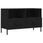vidaXL TV-Schrank Schwarz 80x36x50 cm Holzwerkstoff vidaXL TV-Schrank Schwarz 80x36x50 cm Holzwerkstoff