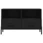 vidaXL TV-Schrank Schwarz 80x36x50 cm Holzwerkstoff vidaXL TV-Schrank Schwarz 80x36x50 cm Holzwerkstoff
