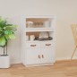 vidaXL Highboard Weiß 67x40x108,5 cm Massivholz Kiefer vidaXL Highboard Weiß 67x40x108,5 cm Massivholz Kiefer