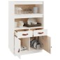 vidaXL Highboard Weiß 67x40x108,5 cm Massivholz Kiefer vidaXL Highboard Weiß 67x40x108,5 cm Massivholz Kiefer