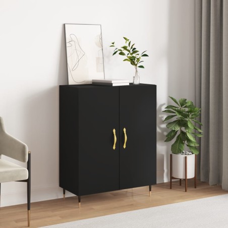 vidaXL Sideboard Schwarz 69,5x34x90 cm Holzwerkstoff