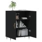 vidaXL Sideboard Schwarz 69,5x34x90 cm Holzwerkstoff vidaXL Sideboard Schwarz 69,5x34x90 cm Holzwerkstoff