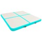 vidaXL Aufblasbare Gymnastikmatte mit Pumpe 200x200x20 cm PVC Grün vidaXL Aufblasbare Gymnastikmatte mit Pumpe 200x200x20 cm PVC Grün