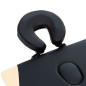 Massageliege Klappbar 2-Zonen Aluminiumgestell Schwarz Beige Massageliege Klappbar 2-Zonen Aluminiumgestell Schwarz Beige