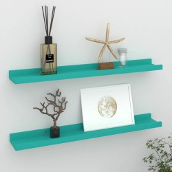 vidaXL Wandregale 2 Stk. Blau 60x9x3 cm
