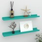 vidaXL Wandregale 2 Stk. Blau 60x9x3 cm vidaXL Wandregale 2 Stk. Blau 60x9x3 cm
