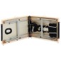 Massageliege Klappbar 2-Zonen Aluminiumgestell Schwarz Beige Massageliege Klappbar 2-Zonen Aluminiumgestell Schwarz Beige