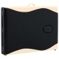 Massageliege Klappbar 2-Zonen Aluminiumgestell Schwarz Beige Massageliege Klappbar 2-Zonen Aluminiumgestell Schwarz Beige