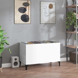 vidaXL Plattenschrank Hochglanz-Weiß 74,5x38x48 cm Holzwerkstoff