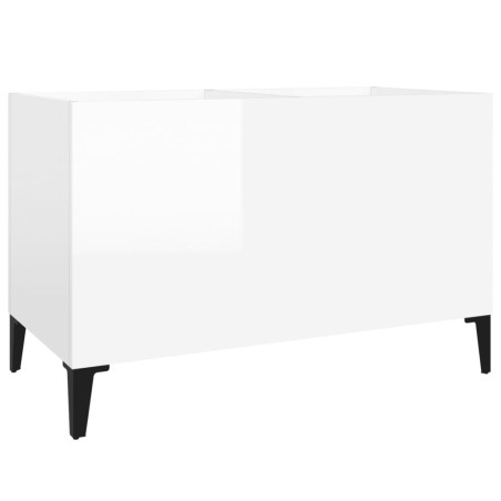 vidaXL Plattenschrank Hochglanz-Weiß 74,5x38x48 cm Holzwerkstoff