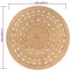 vidaXL Teppich Geflochten Jute 240 cm Rund vidaXL Teppich Geflochten Jute 240 cm Rund
