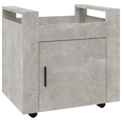 vidaXL Bürowagen Betongrau 60x45x60 cm Holzwerkstoff