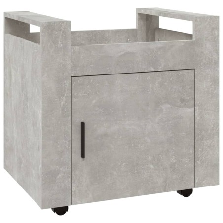 vidaXL Bürowagen Betongrau 60x45x60 cm Holzwerkstoff