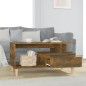 vidaXL Couchtisch Räuchereiche 90x49x45 cm Holzwerkstoff vidaXL Couchtisch Räuchereiche 90x49x45 cm Holzwerkstoff