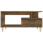 vidaXL Couchtisch Räuchereiche 90x49x45 cm Holzwerkstoff vidaXL Couchtisch Räuchereiche 90x49x45 cm Holzwerkstoff