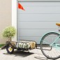 Fahrradanhänger für Lasten Schwarz 122x53x31 cm Eisen Fahrradanhänger für Lasten Schwarz 122x53x31 cm Eisen