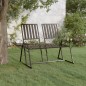 vidaXL 2-Sitzer-Gartenbank 165 cm Schwarz Stahl vidaXL 2-Sitzer-Gartenbank 165 cm Schwarz Stahl