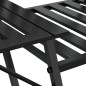 vidaXL 2-Sitzer-Gartenbank 165 cm Schwarz Stahl vidaXL 2-Sitzer-Gartenbank 165 cm Schwarz Stahl