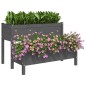 vidaXL Pflanzkübel Grau 110x84x75 cm Massivholz Kiefer vidaXL Pflanzkübel Grau 110x84x75 cm Massivholz Kiefer