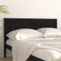 vidaXL Kopfteil Schwarz 125,5x4x100 cm Massivholz Kiefer