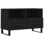 vidaXL TV-Schrank Schwarz 80x36x50 cm Holzwerkstoff vidaXL TV-Schrank Schwarz 80x36x50 cm Holzwerkstoff