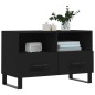 vidaXL TV-Schrank Schwarz 80x36x50 cm Holzwerkstoff vidaXL TV-Schrank Schwarz 80x36x50 cm Holzwerkstoff