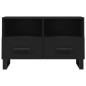 vidaXL TV-Schrank Schwarz 80x36x50 cm Holzwerkstoff vidaXL TV-Schrank Schwarz 80x36x50 cm Holzwerkstoff