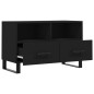 vidaXL TV-Schrank Schwarz 80x36x50 cm Holzwerkstoff vidaXL TV-Schrank Schwarz 80x36x50 cm Holzwerkstoff