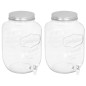 vidaXL Getränkespender 2 Stk. 8050 ml Glas vidaXL Getränkespender 2 Stk. 8050 ml Glas