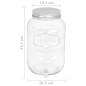 vidaXL Getränkespender 2 Stk. 8050 ml Glas vidaXL Getränkespender 2 Stk. 8050 ml Glas