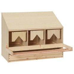 vidaXL 3er Legenest 72x33x54 cm Massivholz Kiefer
