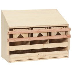 vidaXL 3er Legenest 72x33x54 cm Massivholz Kiefer
