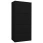 vidaXL Kleiderschrank Schwarz 80x50x180 cm Stahl vidaXL Kleiderschrank Schwarz 80x50x180 cm Stahl
