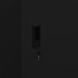 vidaXL Kleiderschrank Schwarz 80x50x180 cm Stahl vidaXL Kleiderschrank Schwarz 80x50x180 cm Stahl