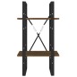 vidaXL Bücherregal 2 Fächer Braun Eiche-Optik 40x30x70cm Holzwerkstoff vidaXL Bücherregal 2 Fächer Braun Eiche-Optik 40x30x70cm Holzwerkstoff